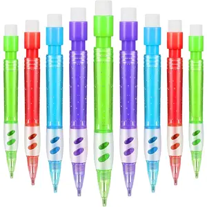 Assorted Mini Mechanical Pencils 0.7 mm Automatic Pencils with Mini Erasers Pens Stationery Supplies for Home Office School Writing Drawing Drafting(32 Pieces)