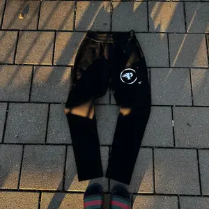 FADED P FLAME BLACK SWEATPANTS