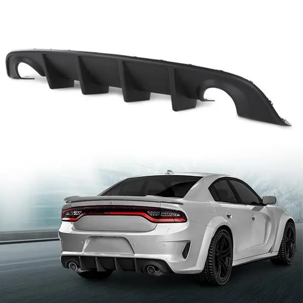Fit For 15-23 Dodge Charger SRT Factory Style Rear Diffuser Bumper Lip Lower Valance Not For Widebody