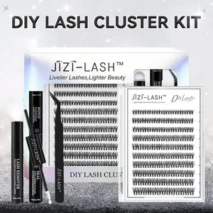 Luxe |Relaxed refined JIZI MangaMagic Collection Upgrade U es with Ultra-Dense, Waterproof, Long-Lasting es | Fairy | Fashion Wet Look | Beginner-Friendly DIY es for a Flawless, Voluminous Look | Trendy & Must-Have Clusters Ultra-Thin Invisibl Pixie e Kit