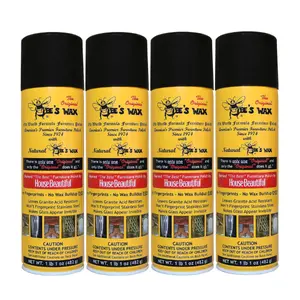 THE ORIGINAL BEE'S WAX OLD WORLD FORMULA FURNITURE POLISH 17oz Lemon Furniture Polish, No Buffing, Anti-Static, Repels Dust, Use on Wood Furniture, Marble/Granite Countertops, Stainless Steel, Leather, Glass, Mirrors, Shower Doors for Cleaning, Protection