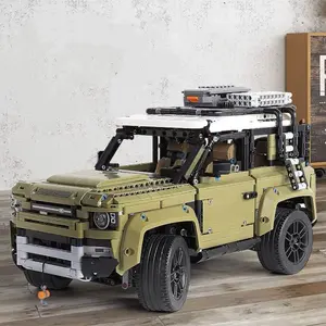 2573pcs Land Rover Classic Car Building Blocks Puzzle Assembly Building Blocks Model Small Particle Puzzle Toy High Difficulty Adult Stress Relief Gift Boy Birthday Gift Home Decoration Ornament