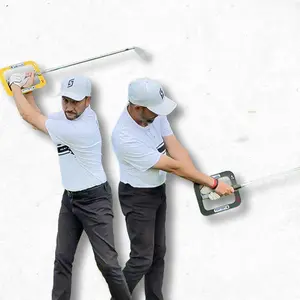 Golf Swing Trainer Portable Golf Swing Training Aid Golf Swing Plane Corrector Swing Arm Correct Posture Auxiliary Training Tool