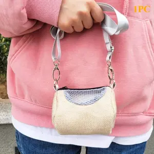 Pet backpack, hamster cylindrical bag, guinea pig summer breathable small pet bag, suitable for taking pets out, 1 piece