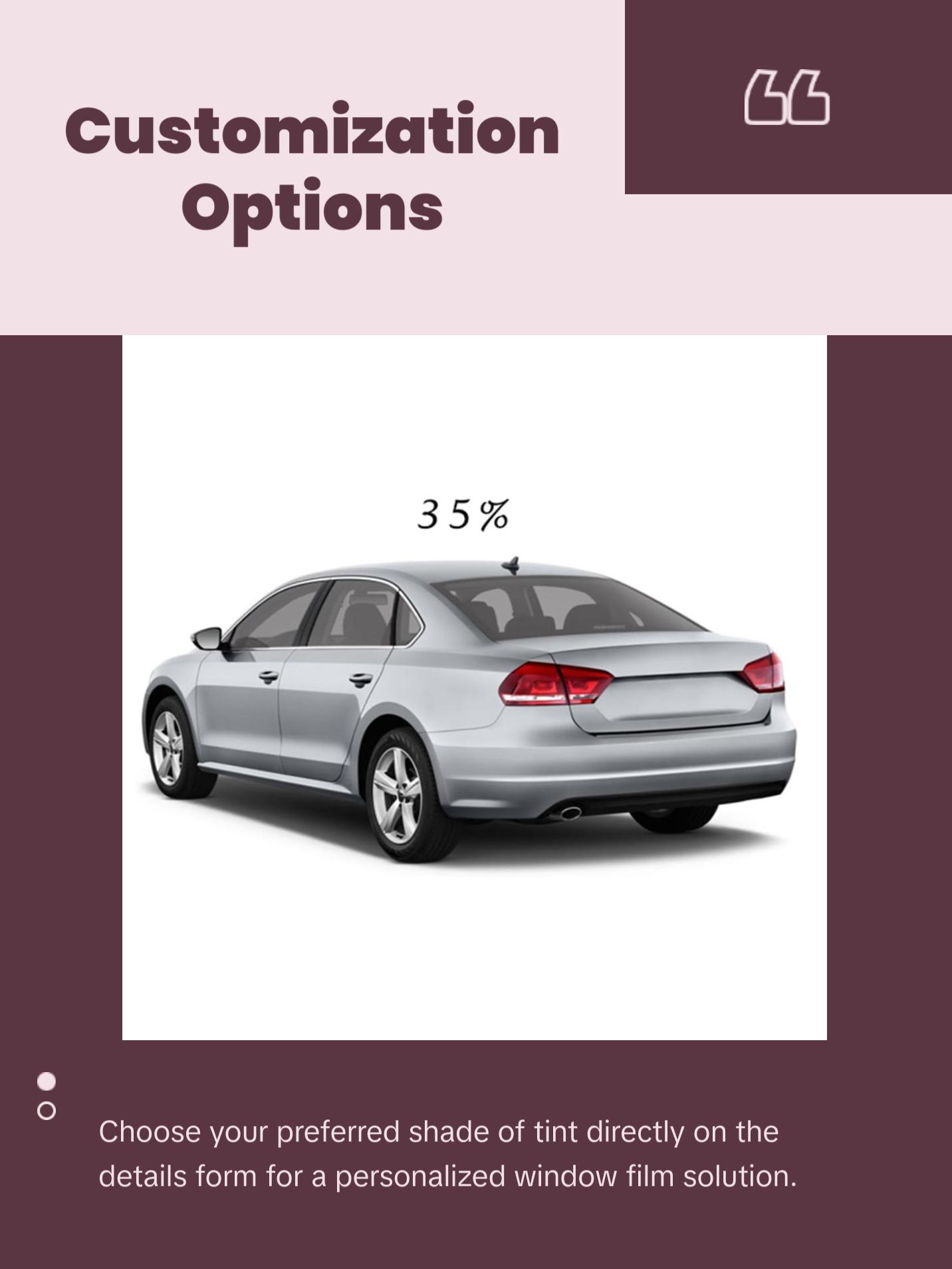 Pre-Cut Tint Kit For Any SUV - 2 Front Windows Pre-Cut Tint Kit For Any SUV - 2 Front Windows