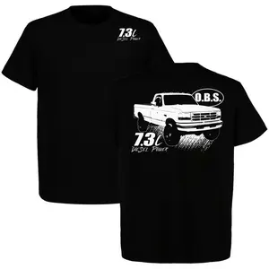 180g[100%cotton]Ford Trucks Graphic Tee Ford 7.3 T-Shirt Engine Graphic Tee Car Parts Menswear Shirt For Car Lover