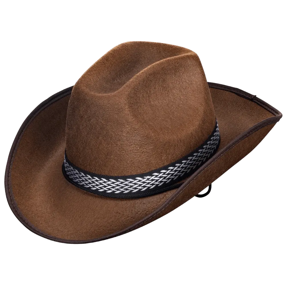Cowboy Hat For Adults - Western Costume Accessory – Unisex Party Hat for Halloween, Themed Party & Costume Party - One Size Fits Most