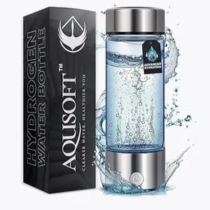 AQUOSOFT Portable Alkaline Hydrogen Water Bottle with SPE PEM Technology, Ideal for Hydration and Advanced Nutrition - Drinkware, Tumbler
