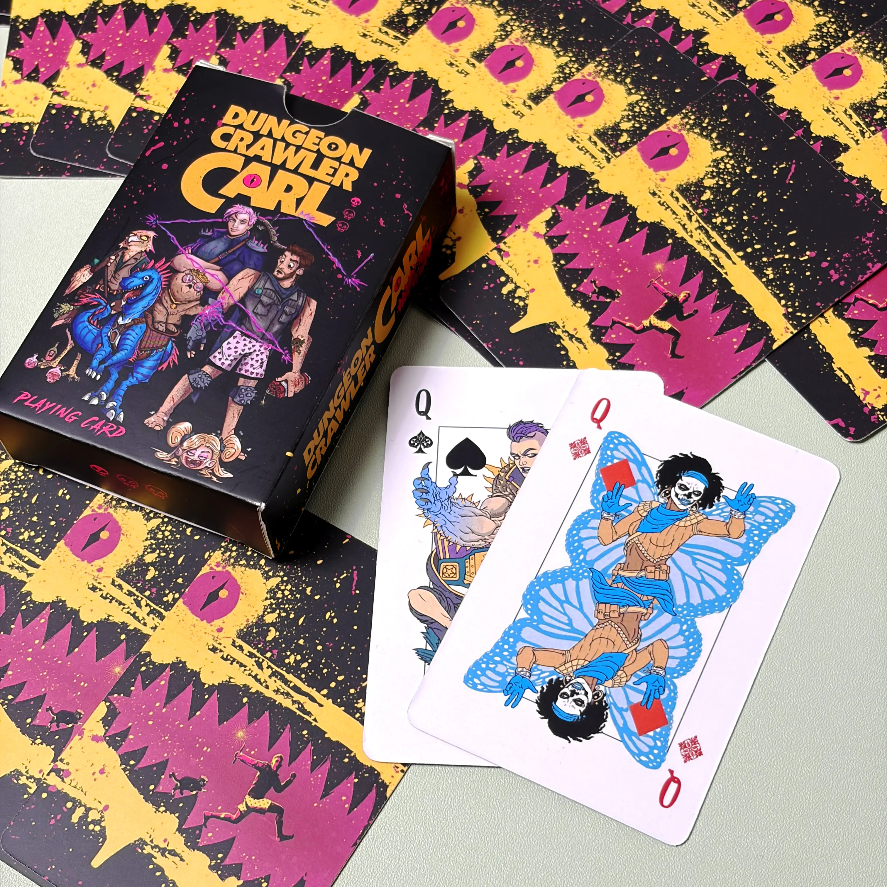Dungeon Crawler Carl Standard Playing Cards | DCC Poker Card Decks | LitRPG Mechanics Collectible, Princess Donut's Royal Court Fan Gift