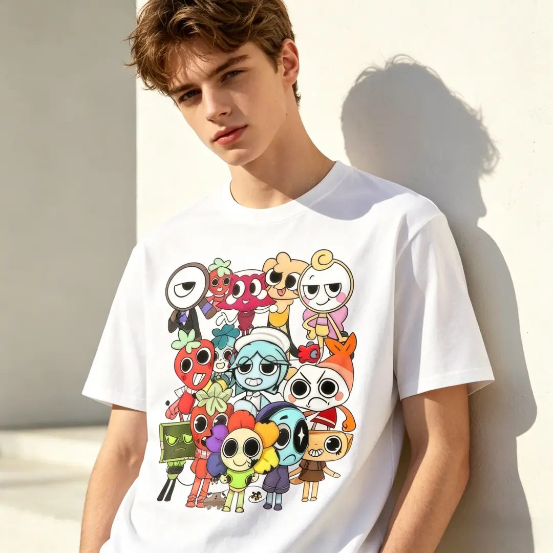 Women's Dandy's World Christmas Graphic Cotton T-Shirt - Fitted, Casual Tops, Short Sleeve, Lightweight, Oversized Vibe, Funny Print, 4X-5X Sizes