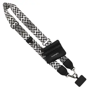 Clip & Go Strap with Pouch Chevron/Diamond Collection Purse Accessories Phone