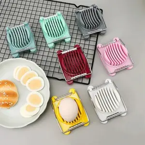 Kitchen Accessories Egg Slicer Chopper Egg Cutting Machine Stainless Steel Fruit Salad Cutter Egg Tools Manual Food Processors Kitchen Gadget ALI426