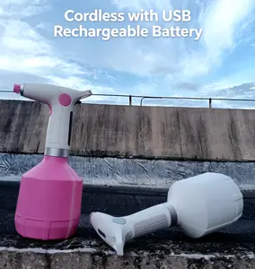 Automatic sprayer, electric sprayer, USB charging interface, long battery life; suitable for watering indoor and outdoor plants, household cleaning, dust removal, etc.; multifunctional adjustable rotating spray modes; plant hydration sprayer with soft mis