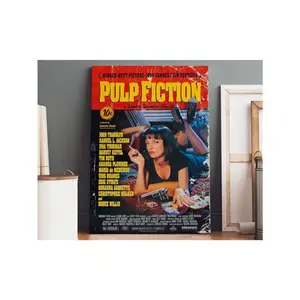 Pulp Fiction Poster Canvas |   Pulp Fiction Canvas Print, Pulp Fiction Print, Canvas Wall Art, Movie Poster, Movie Art, Geek Gifts Canvas Painting Posters And Prints Wall Art Pictures For Living Room Decoration