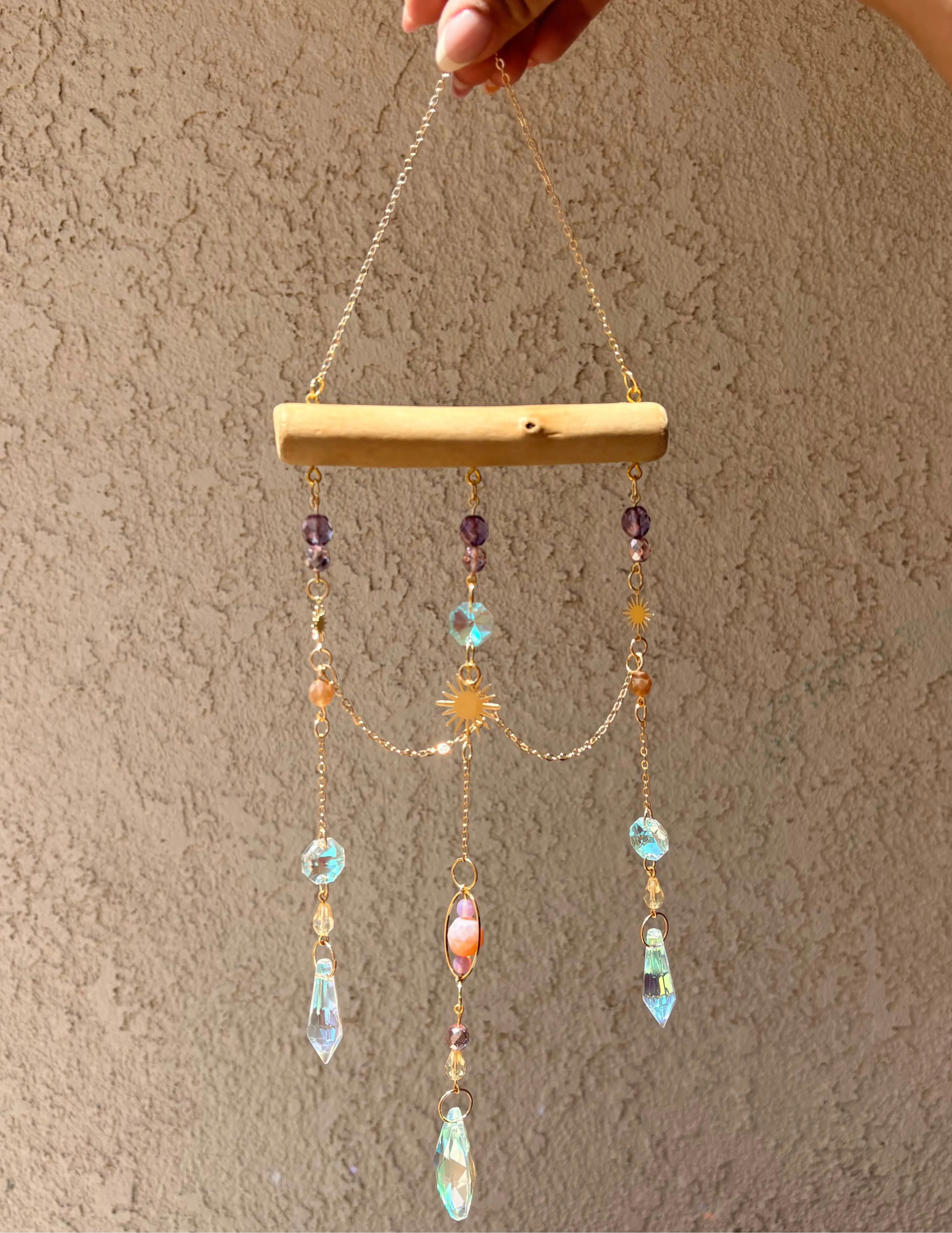 Hand-beaded Sun Catcher - Sunshine