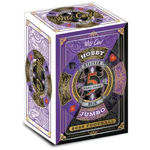 2026 Wild Card Five Card Draw Stacked Deck Football Hobby Jumbo Box