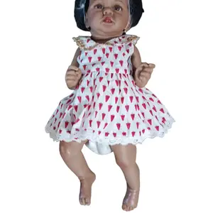 Reborn Baby Dolls 23 Inch Realistic Black Reborn Dolls Lifelike Weighted African American Newborn Baby Girls Gift Set for Girls Age 3+