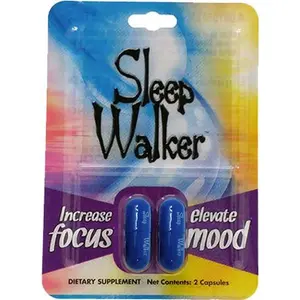 Sleep Walker 2 Ct. Capsules Blister - Increase Focus Elevate Mood Dietary Supplement