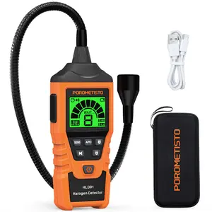 POROMETISTO HLD01 Halogen Leak Detector High Sensitivity Freon Leak Detector R22 R410A R134A R1234YF Air Conditioning Leak Detection Tool
