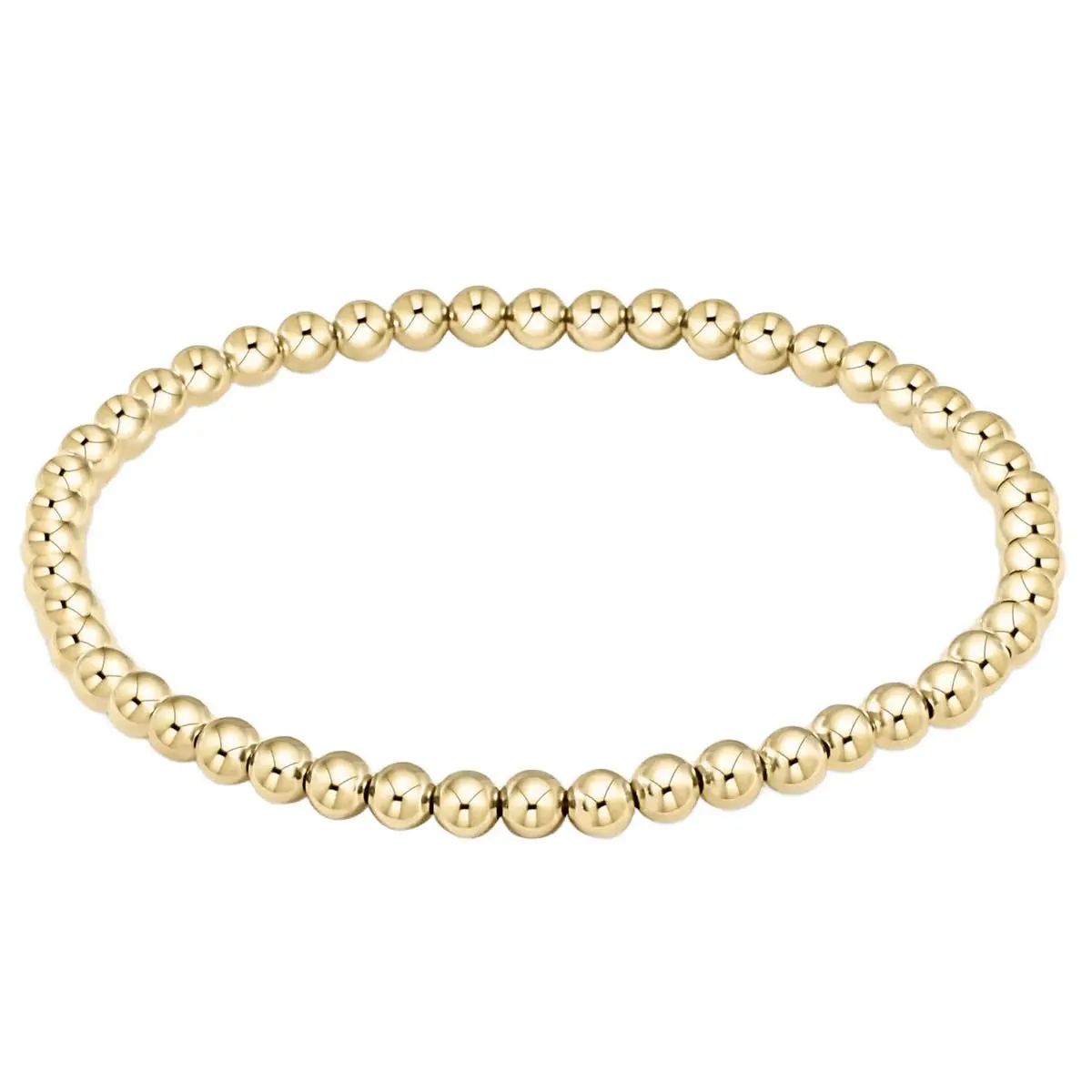 Extended Size E Newton- Classic Gold 4MM Bracelet