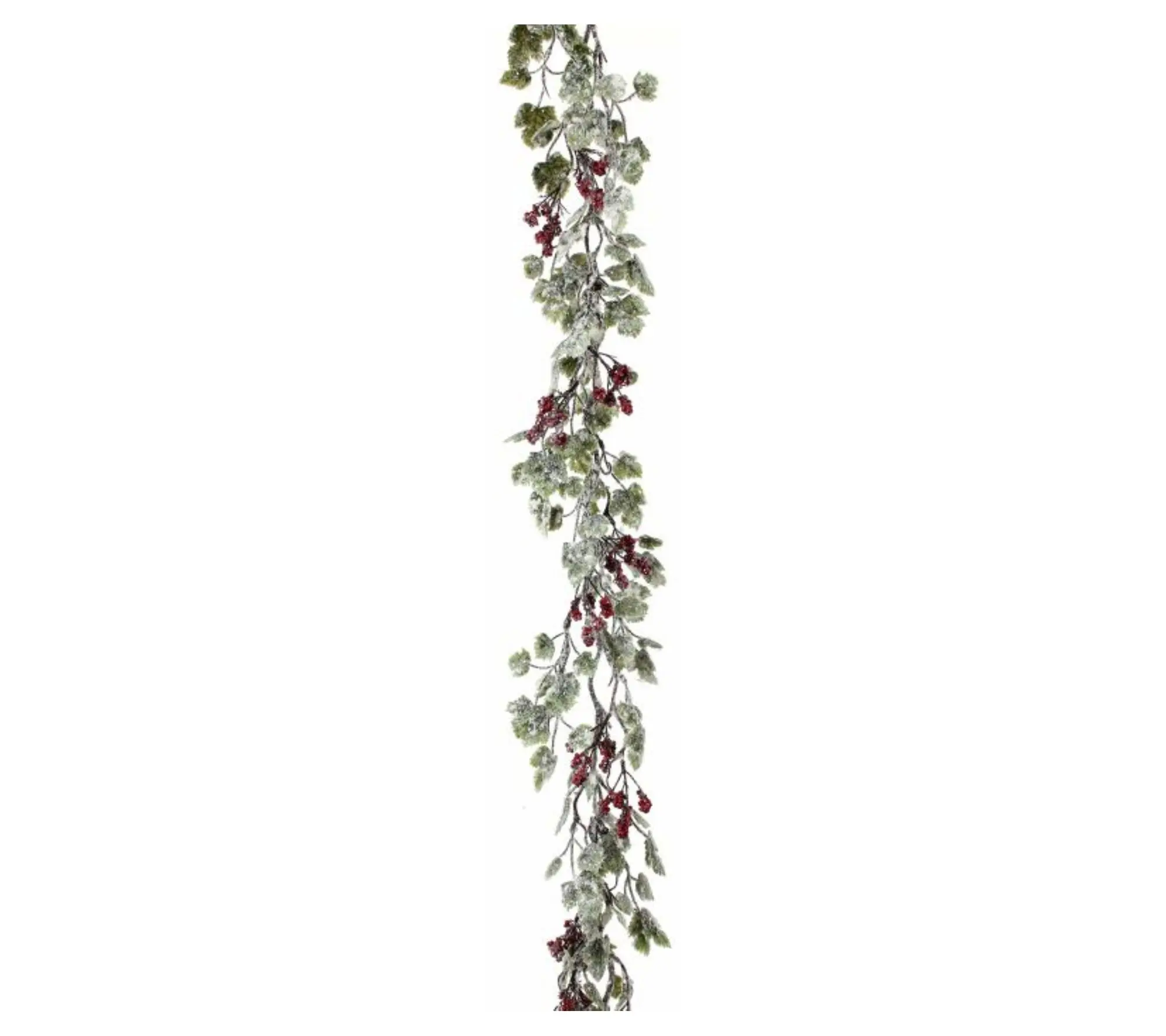 72" Frosted Mini Grape Leaf & Berries Garland by Valerie