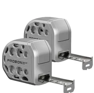 PROBON 2pcs 7.5m Waterproof Tape Measure Stainless Steel Double-Sided Scale Auto-Lock Curved Design for Woodworking Professional Handheld Measuring Tool 25 ft Rugged Tools