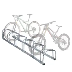 Bike Floor Parking Adjustable Bicycle Storage Stand 1-6 Rack Garage Organizer