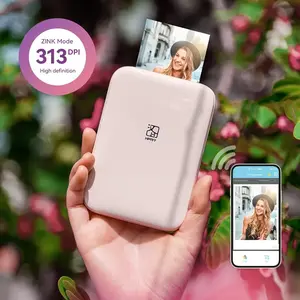 HPRT Mini Portable Photo Printer | Wireless Direct Connect to Phone, 303DPI HD Color Reconstruction, Compatible with iOS/Android Devices, ZINK Printing Technology, Portable for Parties/Travel, Pink
