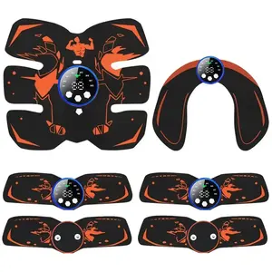 USB rechargeable abdominal muscle massager, 1 set of aerobic muscle stimulator, multi-mode and multi speed abdominal muscle massager, portable fitness equipmentRAIMENTRY