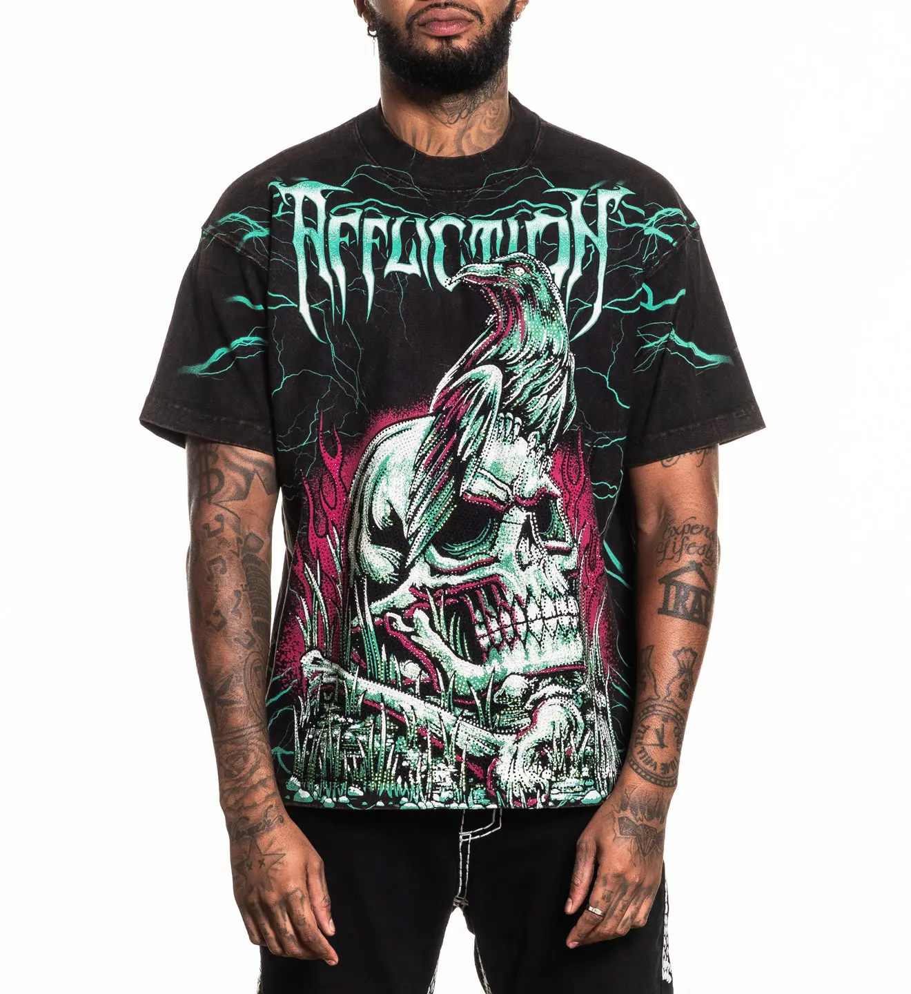 Affliction Men's T-shirt Ghost Image Affliction Men's T-shirt Ghost Image