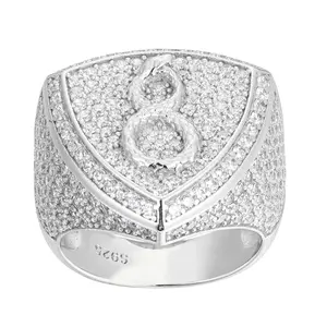 【#R415 】Mother's Day gift Snake Ring UCCIYO S925 Sterling Silver Synthetic Moissanite Ring for Women Men Hip Hop Jewelry Gift