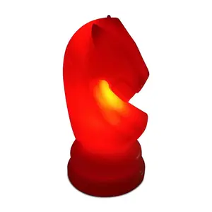 MegaChess 17 Inch Perfect Knight Light-Up Giant Chess Piece - Multi-Color LED Lights 8 Colors