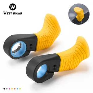 WEST BIKING Adjustable Mountain Bike Handlebar Bar Ends Ergonomic Anti-slip Wear-resistant Bike Handlebar Bar Ends