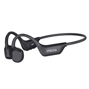 IFECCO Bone Conduction Headphones, IP67 Waterproof Open-Ear Sports Headphones with Bluetooth 6.0 and Mic, Wireless Running Headphones for Fitness Cycling Walking
