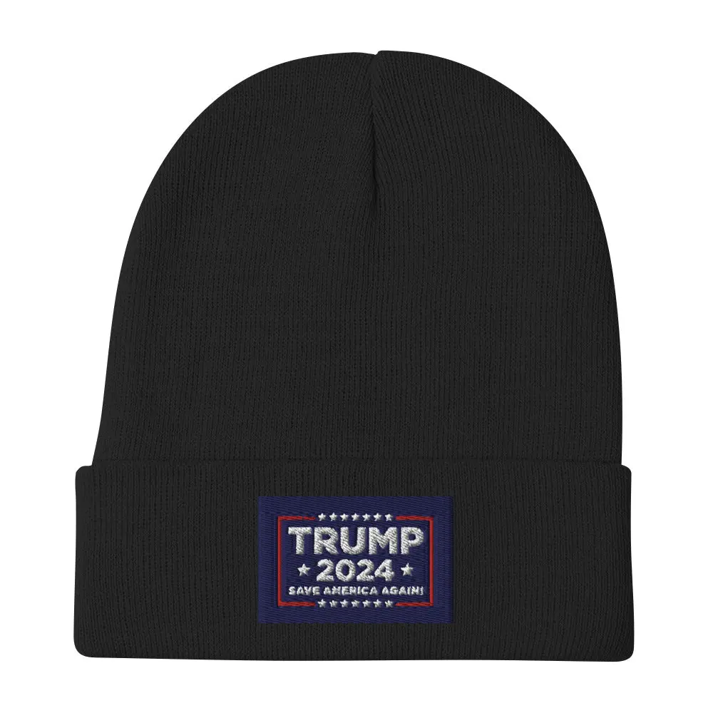 TRUMP SAVE AMERICA AGAIN! Embroidered Beanie