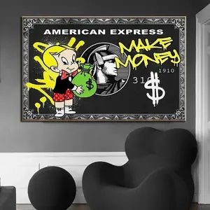 Alec Richie Rich Graffiti Monopoly Make Money Theme Street Art