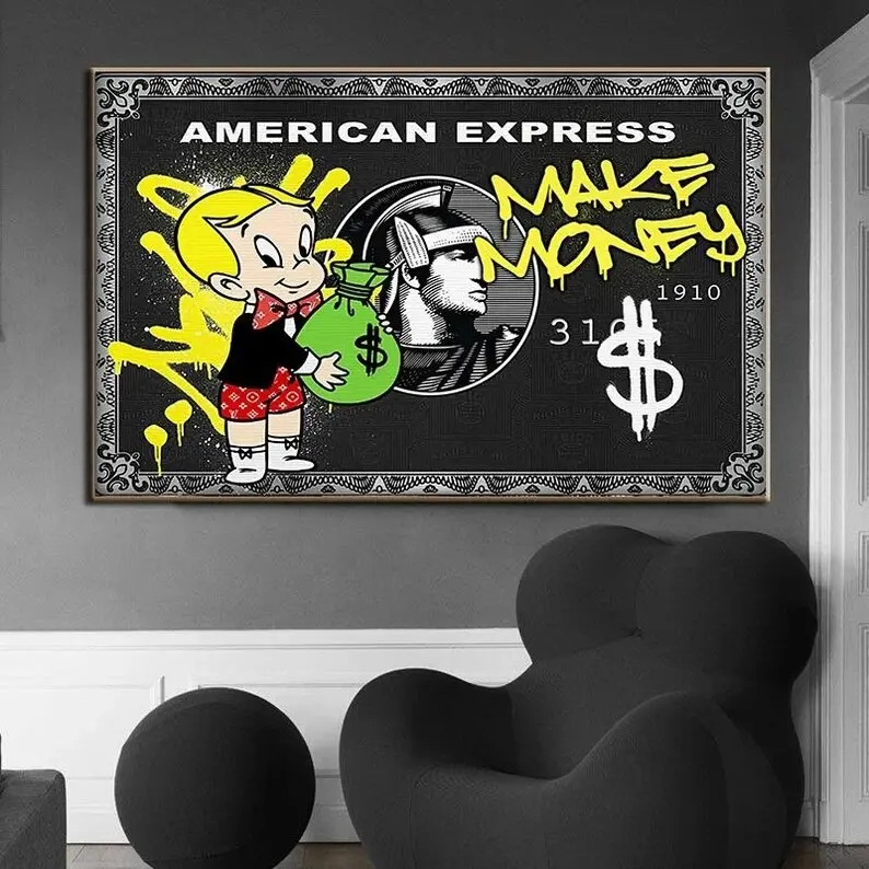 Alec Richie Rich Graffiti Monopoly Make Money Theme Street Art