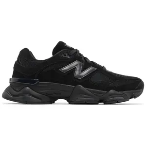 New Balance 9060 Triple Black Men's Daily Casual Fashion Footwear Sneakers Walking Shoes Gym Training Athletic Comfort