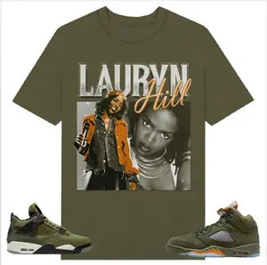 90s Laurey Hill, Shirt to match AJ 4 Retro SE Craft Medium Olive, A J 5 olive, Shirt to matching Sneaker