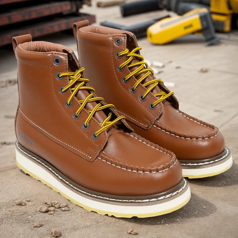 DieHard Men's Stylish Classic 6" SureTrack Soft Toe Leather Slip Resistant Durable Breathable Work Boot 84994 Shoe Footwear botas para hombres boots for men mens boots work boots