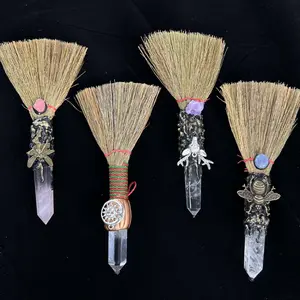 Natural Hexagon Prism Crystal Magic Broom
