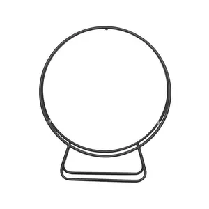 Black Sand Pattern Single Layer 4 Feet Long 24 Inches High With Arrow Style Indoor And outdoor iron fireplace firewood stand