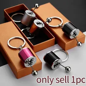 High-Quality Precision Crafted Car Creative Gear Shift Stress Relief Zinc Alloy Keychain, Perfect Gift for Auto Culture Enthusiasts