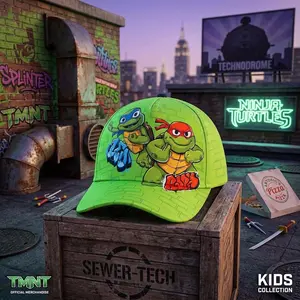 Teenage Mutant Ninja Turtles Baseball Cap for Boys - TMNT Cotton Baseball Hat, Ninja Turtles Kid Hat, Casual Adjustable Cap, Perfect for Daily Wear, Sports, Fan Collection, Lightweight Comfortable Design