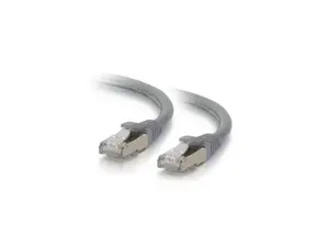 C2G 00786 Cat6 Cable - Snagless Shielded Ethernet Network Patch Cable, Gray (15 Feet, 4.57 Meters)