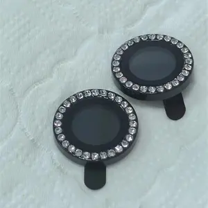Camera Lens Protector, 2 Counts Rhinestone Decor Camera Lens Protector, Phone Lens Protective Film for Iphone 15/Iphone 15 Plus