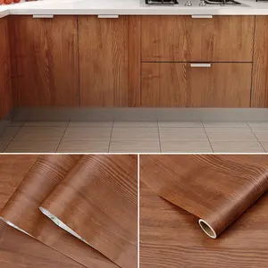 Furniture Sticker Vinyl Window Sill Panel Border Decal, Wood Grain Decor, Easy Peel and Stick, Durable Scratch-Resistant Home Decoration