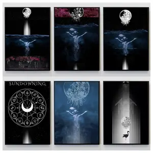 Sleep Token Album Cover Poster – Sundowning, Even In Arcadia, Take Me Back to Eden, Dark Aesthetic Wall Decor for Music Fans