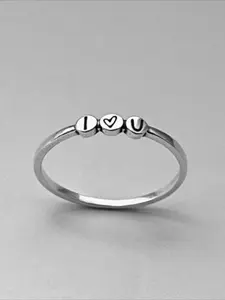 7 sizes available for simple letters fashionable personalized women's rings suitable for everyday Valentine's Day women's jewelry