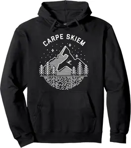 Carpe Skiem Winter Sports Ski Pullover Hoodie